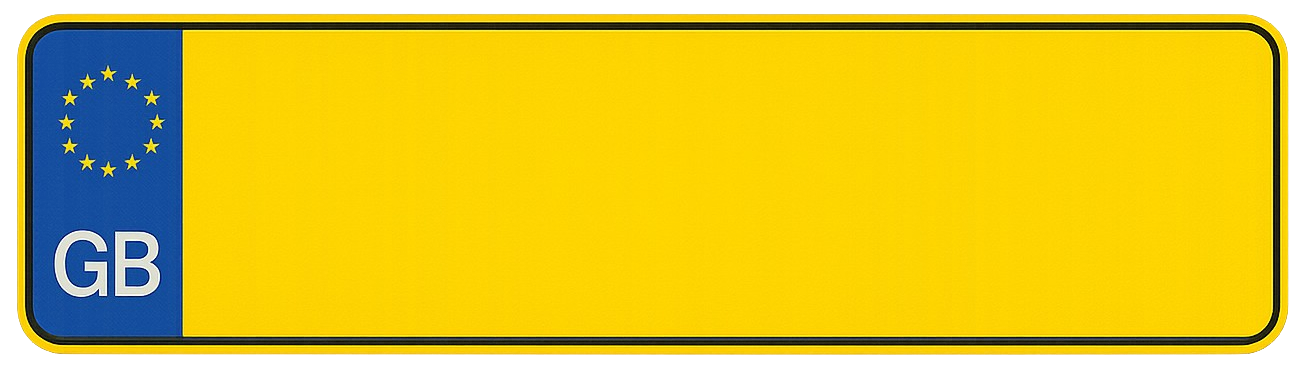 UK Number Plate Background